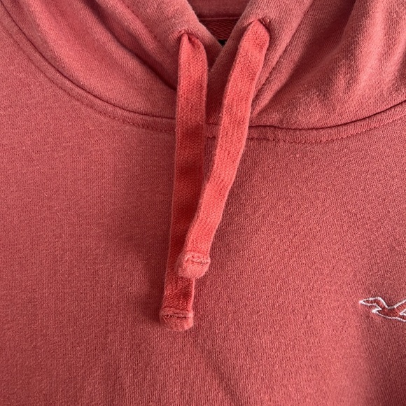 Men’s Hollister Salmon Colored Hooded Sweatshirt Small - Picture 3 of 6